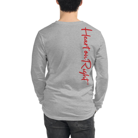 Heart On Right | Unisex Long Sleeve Tee