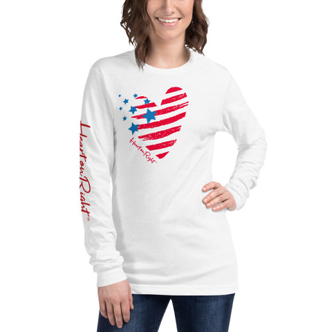 Heart With Stars | Unisex Long Sleeve Tee