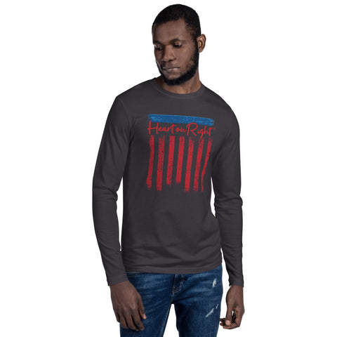 Patriot's Heart | Long Sleeve Fitted Crew