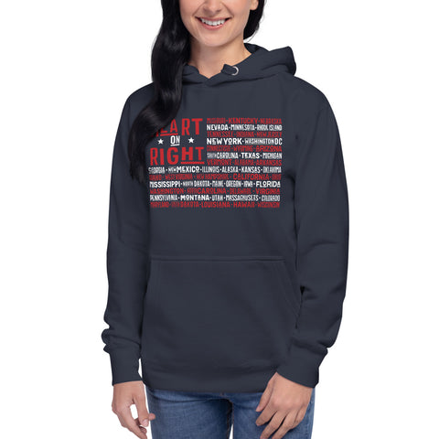 One Nation One Heart | Unisex Hoodie