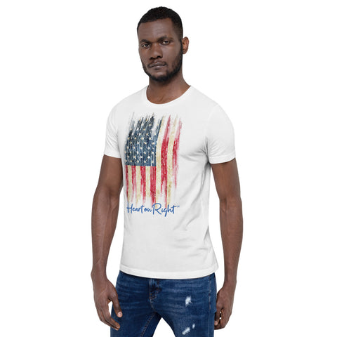 Old Glory Heart | Short-Sleeve Unisex T-Shirt