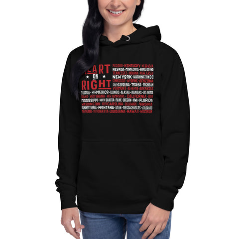 One Nation One Heart | Unisex Hoodie