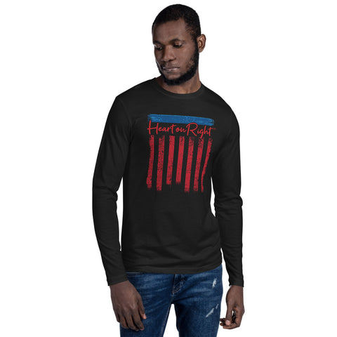 Patriot's Heart | Long Sleeve Fitted Crew