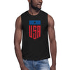 Heart On Right USA | Muscle Shirt