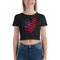 Floating Stars Heart | Women’s Crop Tee