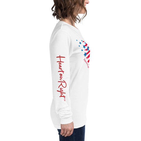 Heart With Stars | Unisex Long Sleeve Tee