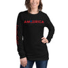 Heart On Right America | Unisex Long Sleeve Tee