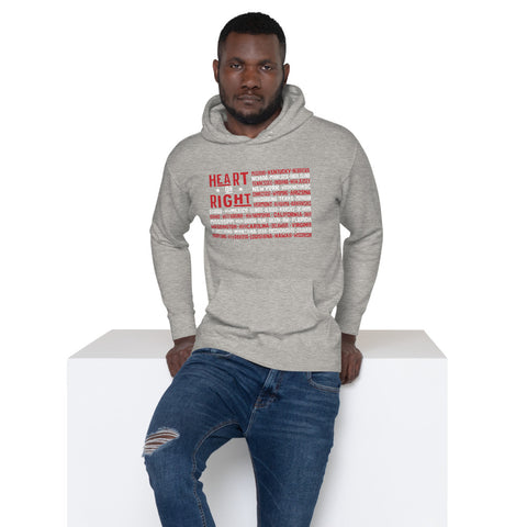 One Nation One Heart | Unisex Hoodie