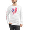 Heart With Stars | Unisex Long Sleeve Tee