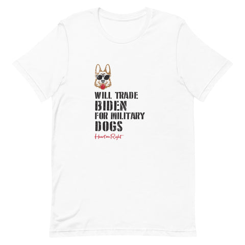 Trade Biden For Dogs | Short-Sleeve Unisex T-Shirt