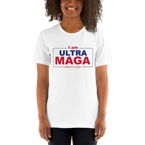 I am ULTRA MAGA with Heart On Right | Unisex t-shirt